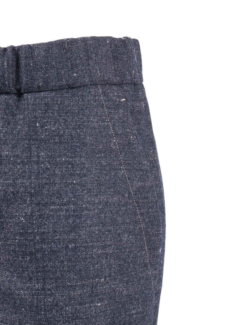 Lorena Antoniazzi Relaxed Fit Jogging Pants With Tapered Leg And Ribbed Details