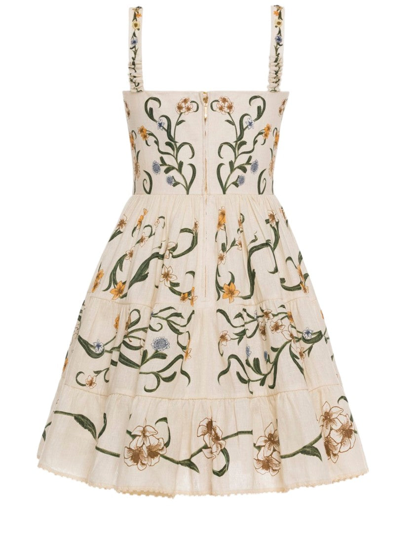 Agua By Agua Bendita Floral Mini Dress With Thin Straps