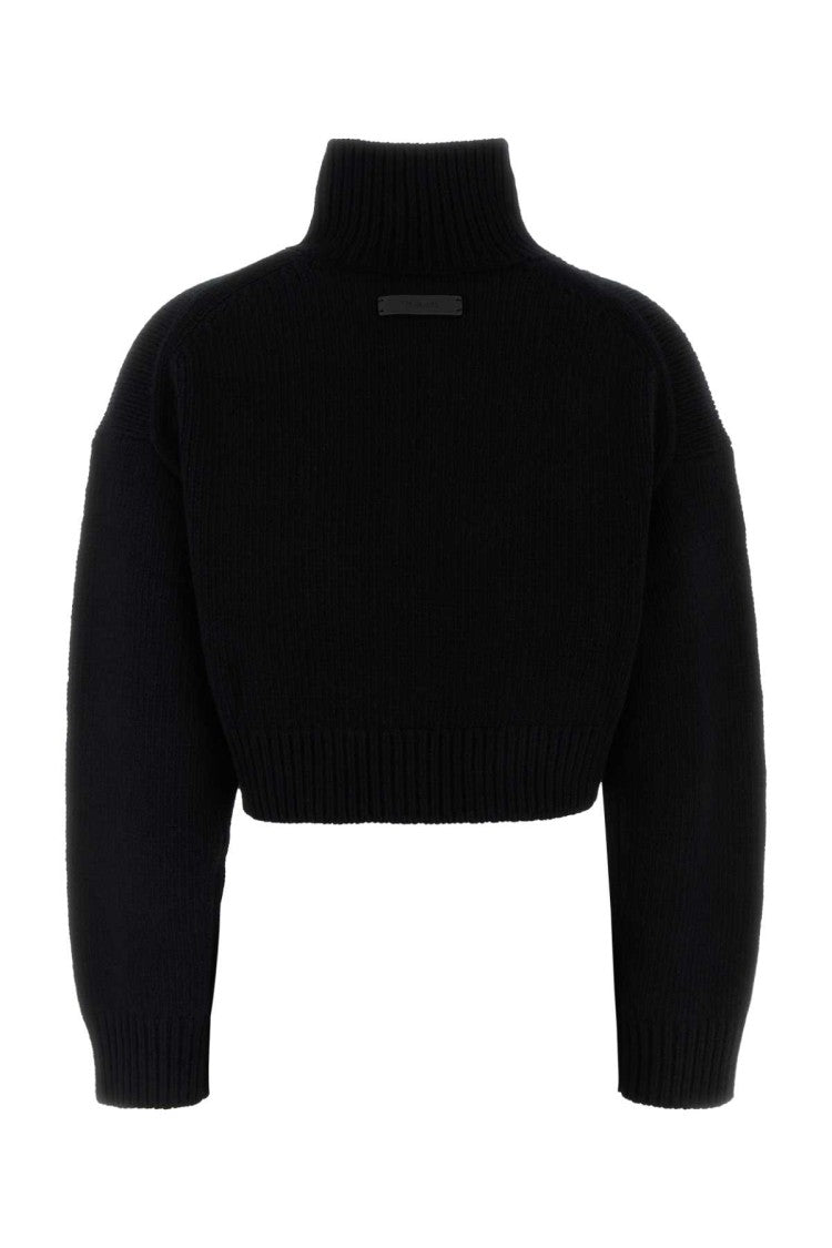 Nanushka Black Wool Blend Sonore Sweater