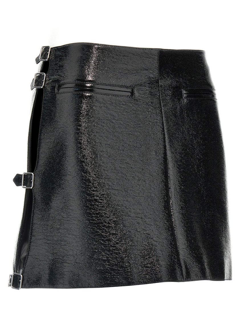 Courrèges Mini Multi Sangle Vinyl' Skirt