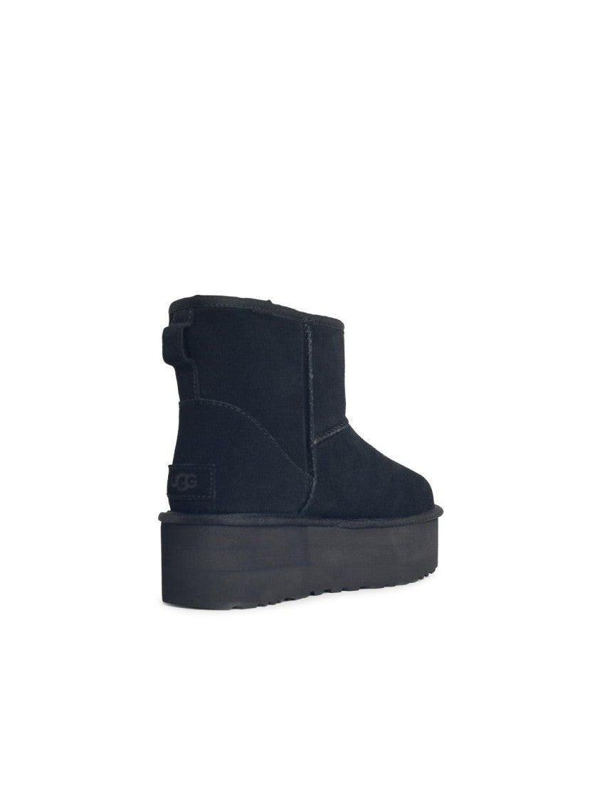 Ugg Classic Mini Platform' Black Suede Boots