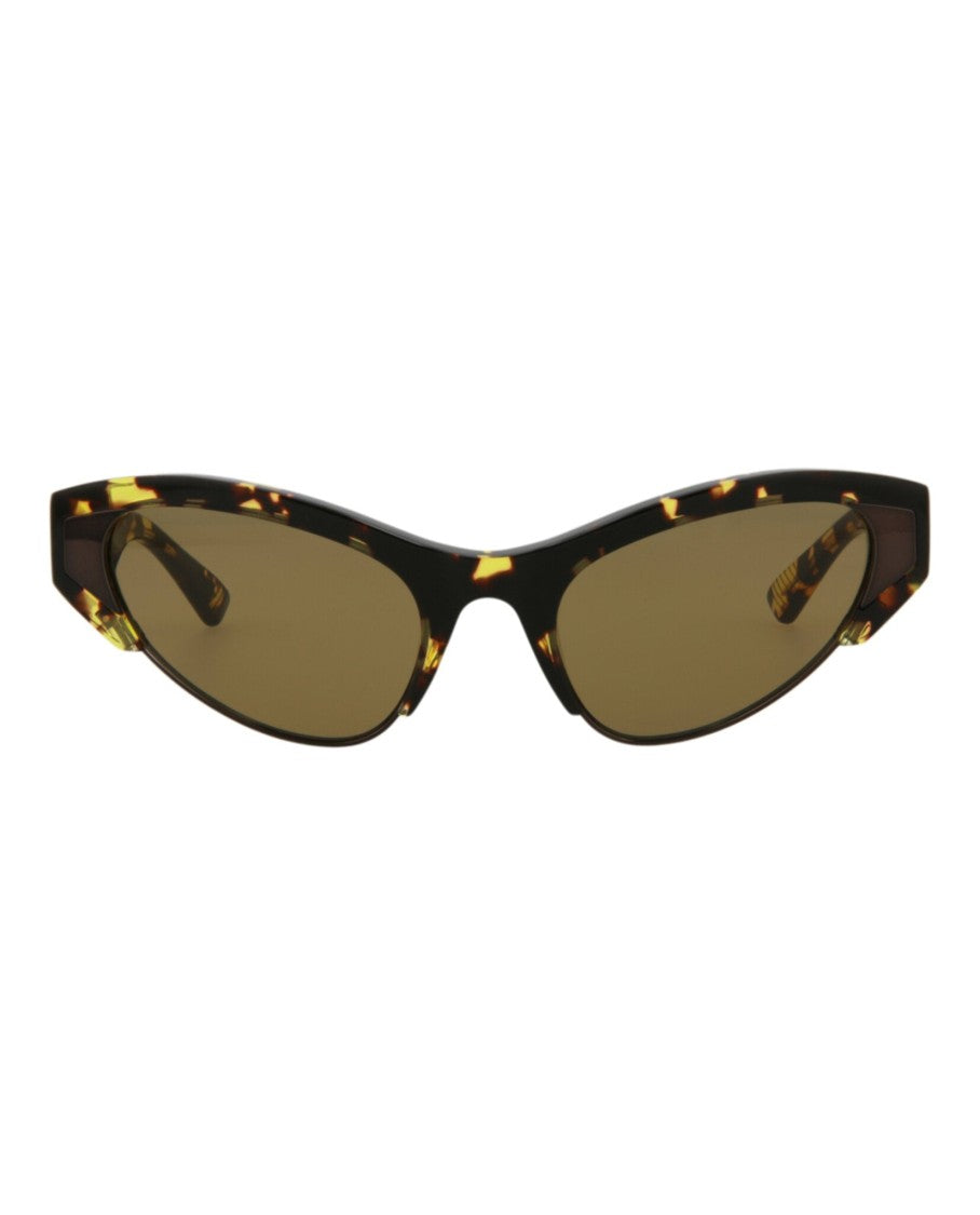 Bottega Veneta Cat Eye-Frame Acetate Sunglasses With Saddle Nose Bridge