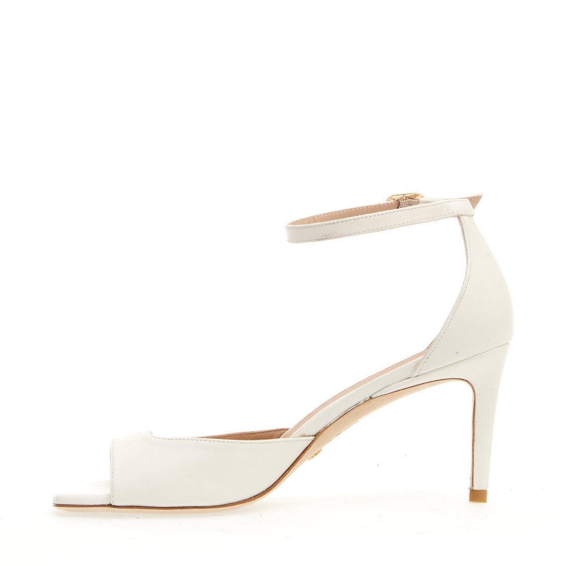 Stuart Weitzman Cream Balls Sandal with Strap