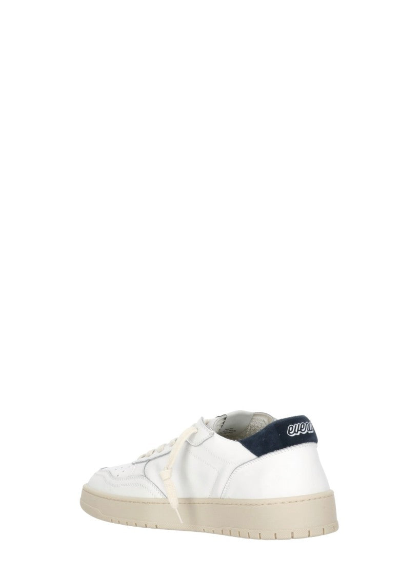 Evenu Equal White Suede Low-Top Sneakers