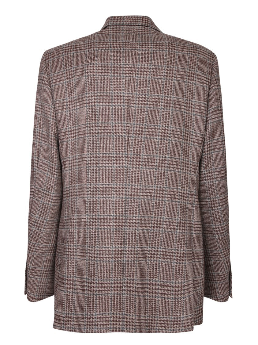 Lardini Sophisticated Blazer With Check Pattern And Tailored Fit
