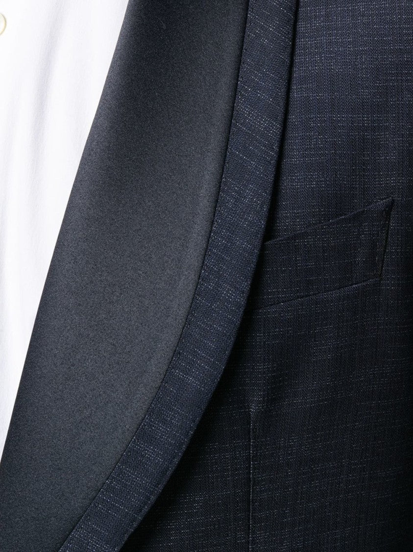 Tagliatore Two-Piece Blue Suit With Tailored Jacket