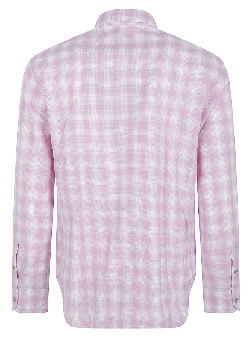 Tom Ford Check-Pattern Shirt With Chest Pockets