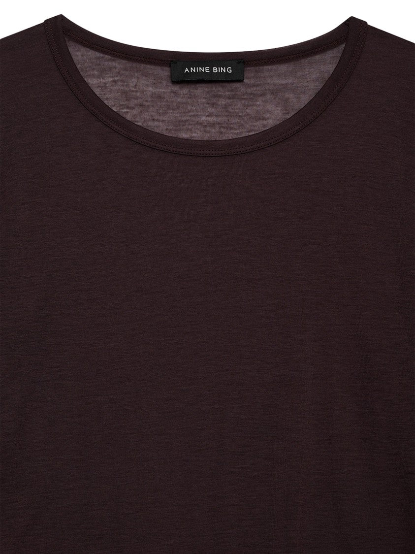 Anine Bing Cropped Fitted Long Sleeve Tee