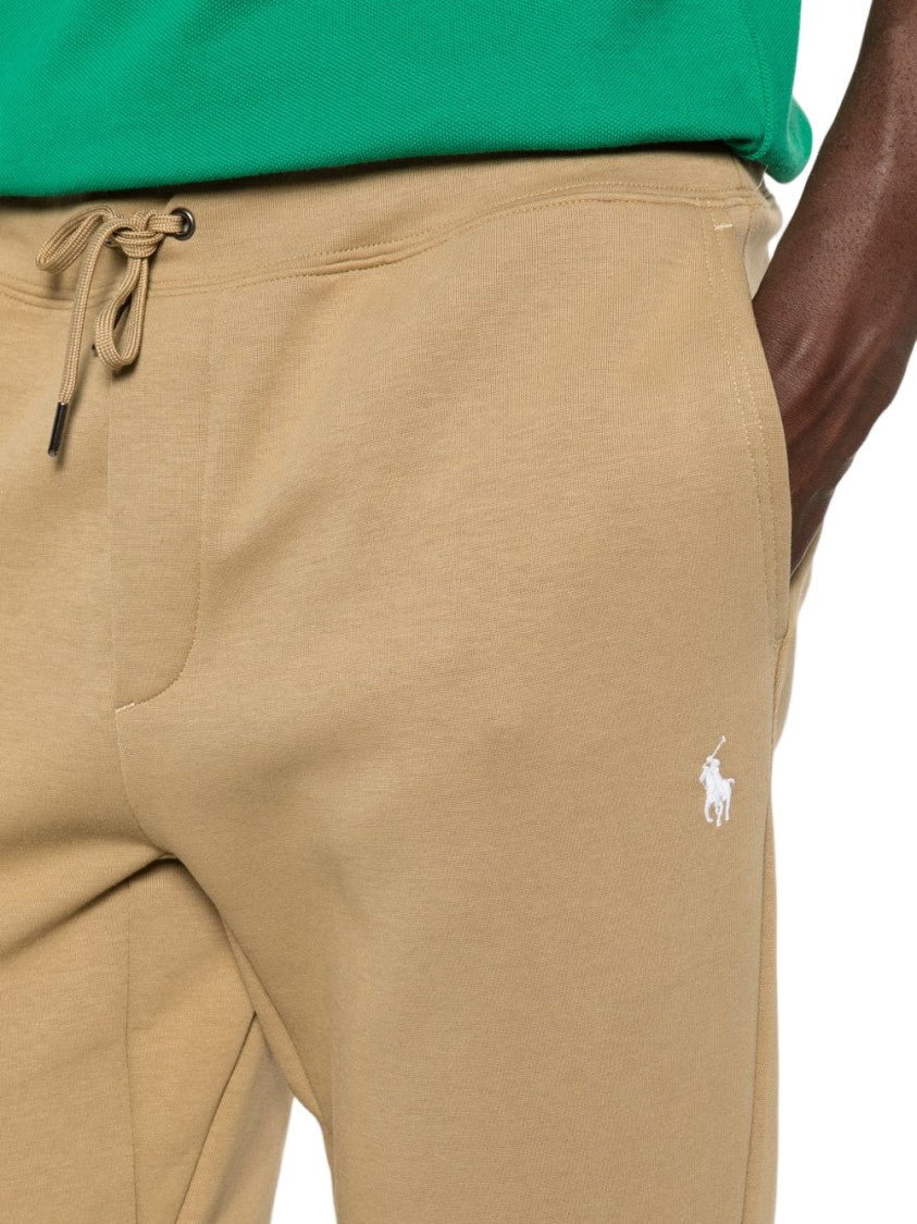 Polo Ralph Lauren Beige Embroidered Logo Sweatpants
