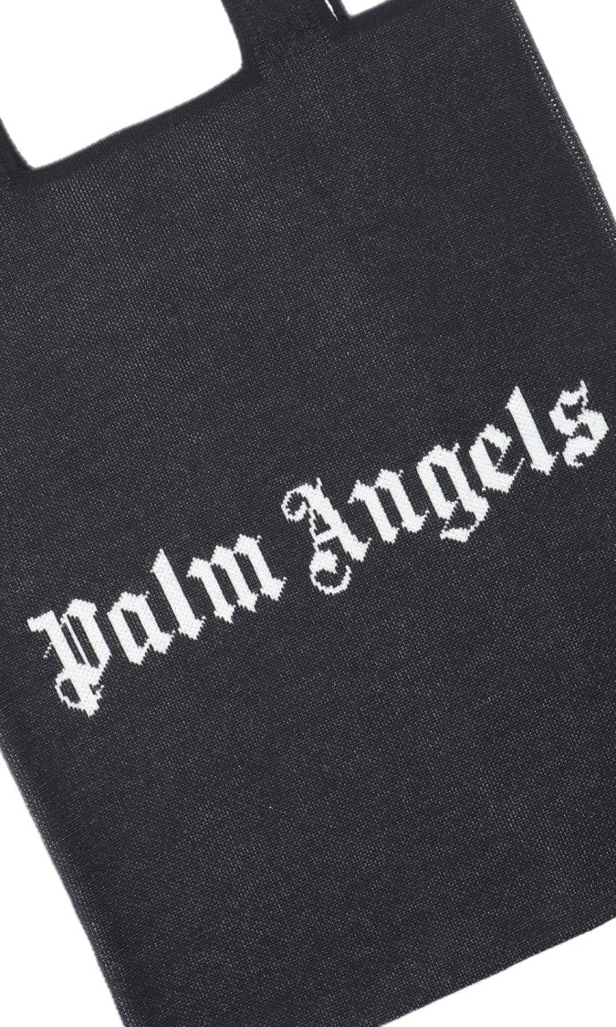 Palm Angels Wool-Blend Canvas Tote Bag