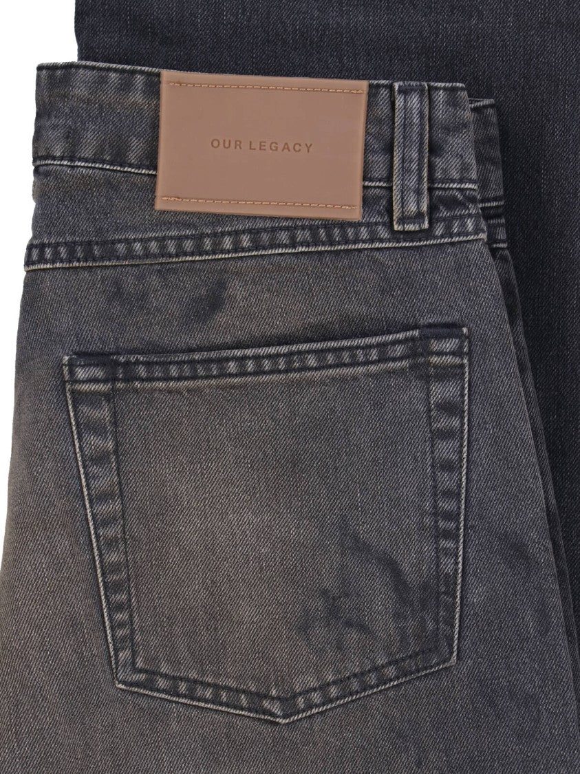 Our Legacy Black Boot Cut Worn-In Denim Jeans