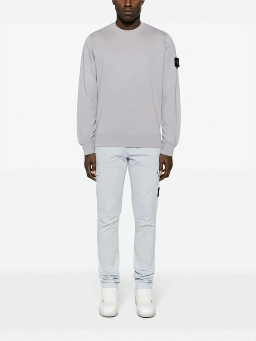 Stone Island Crewneck Sweatshirt With Distinctive Patch Detail