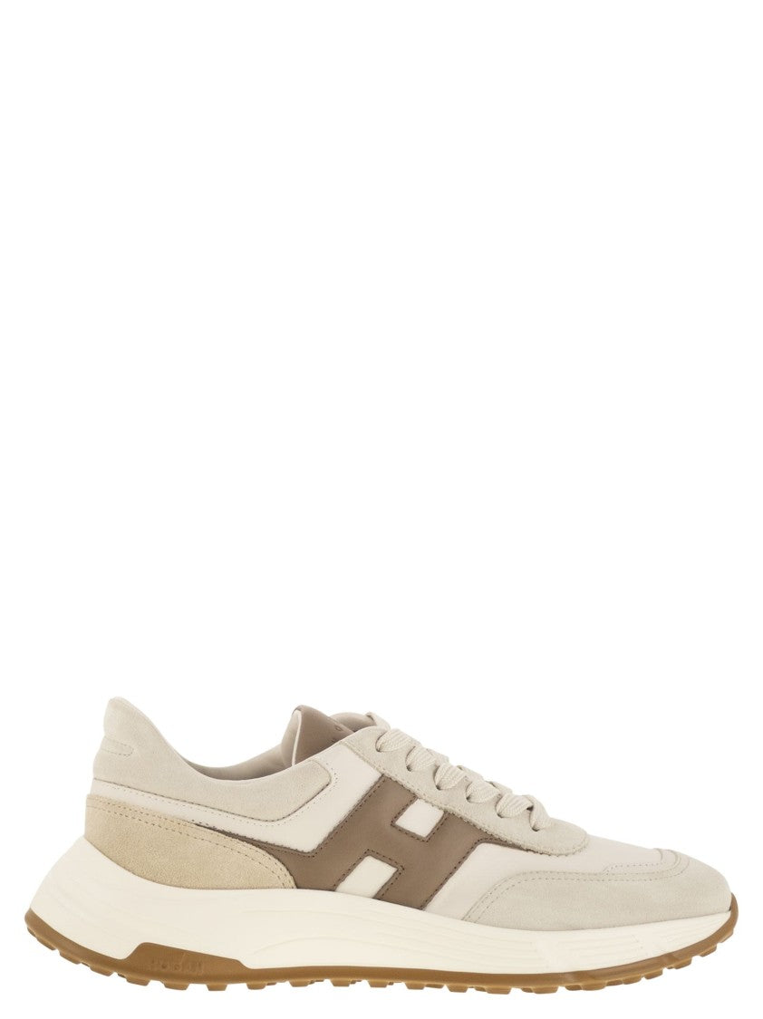 Hogan Hyperlight Sneakers In Leather And Suede