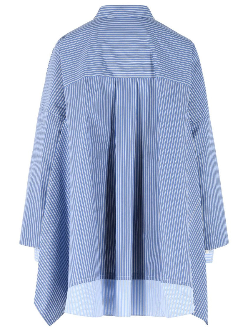 Sacai Light Blue Cotton Blend Shirt