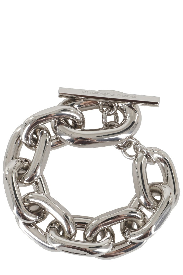 Rabanne Polished Aluminum Xl Link Bracelet