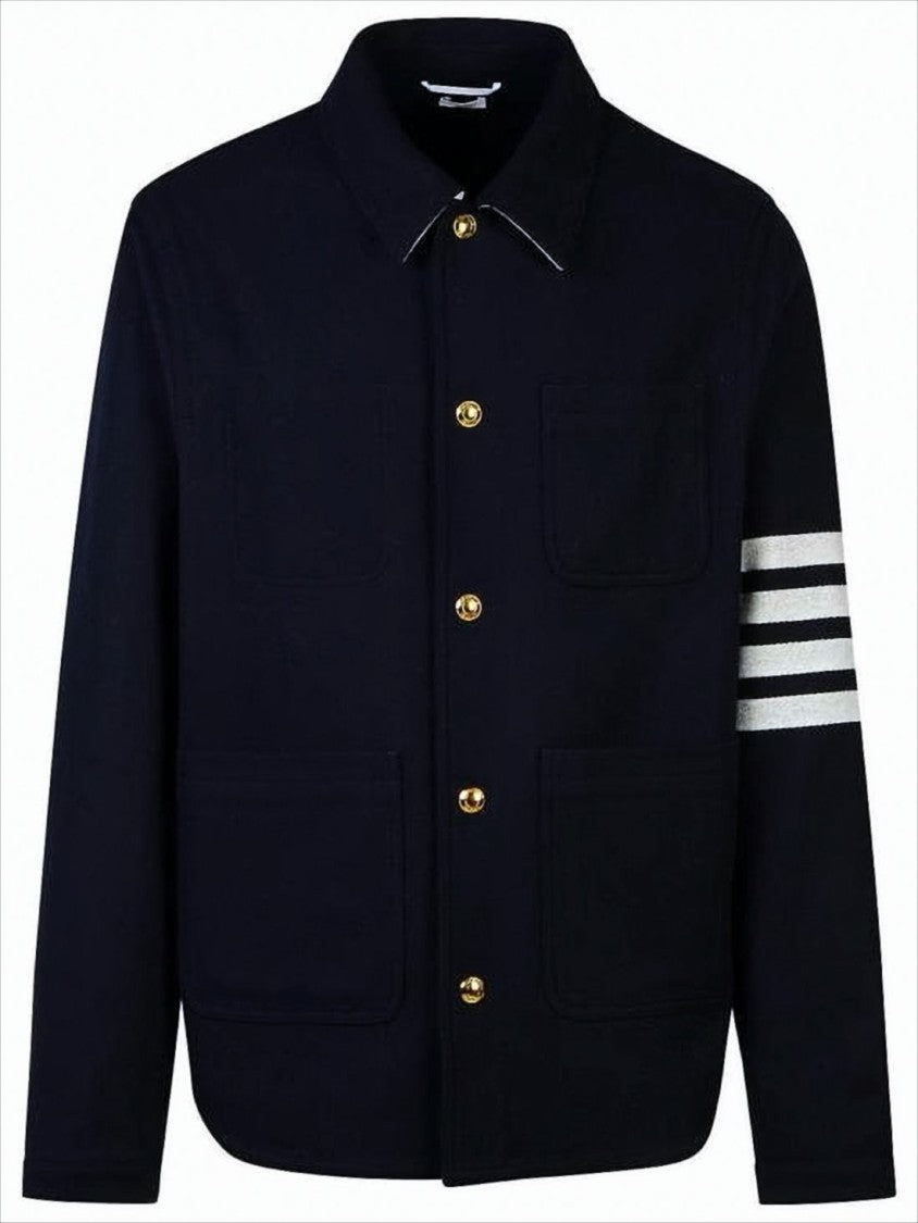 Thom Browne Tailored Black Wool And Cashmere Jacket