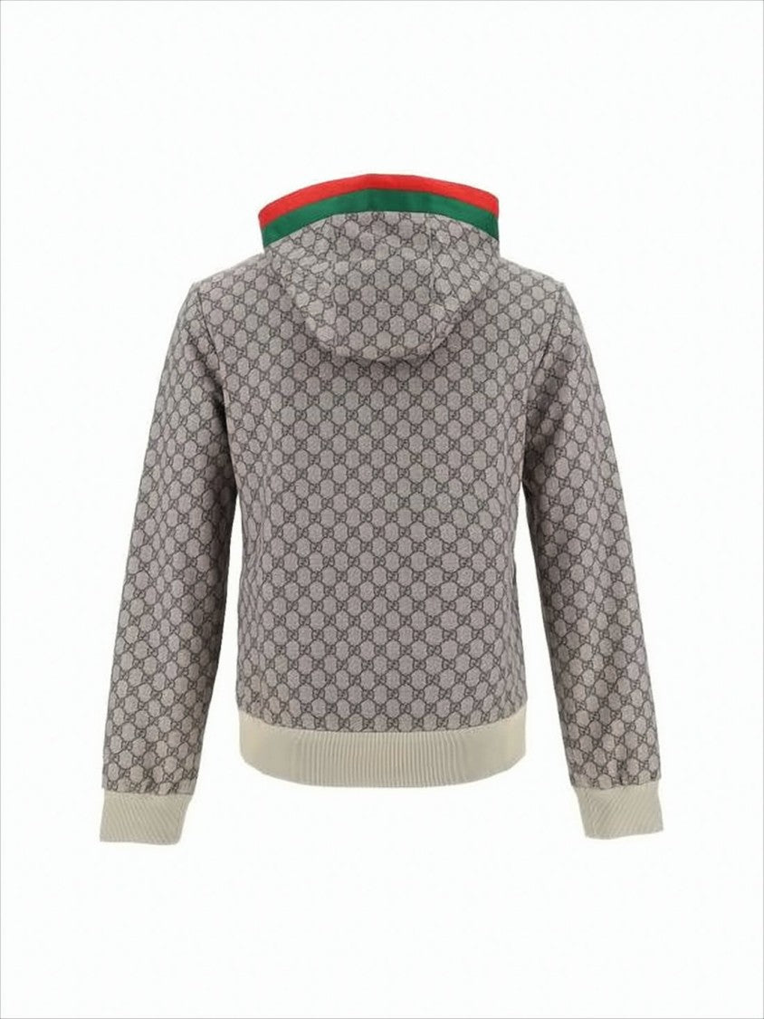 Gucci Hooded Jacket With Interlocking Gg Pattern