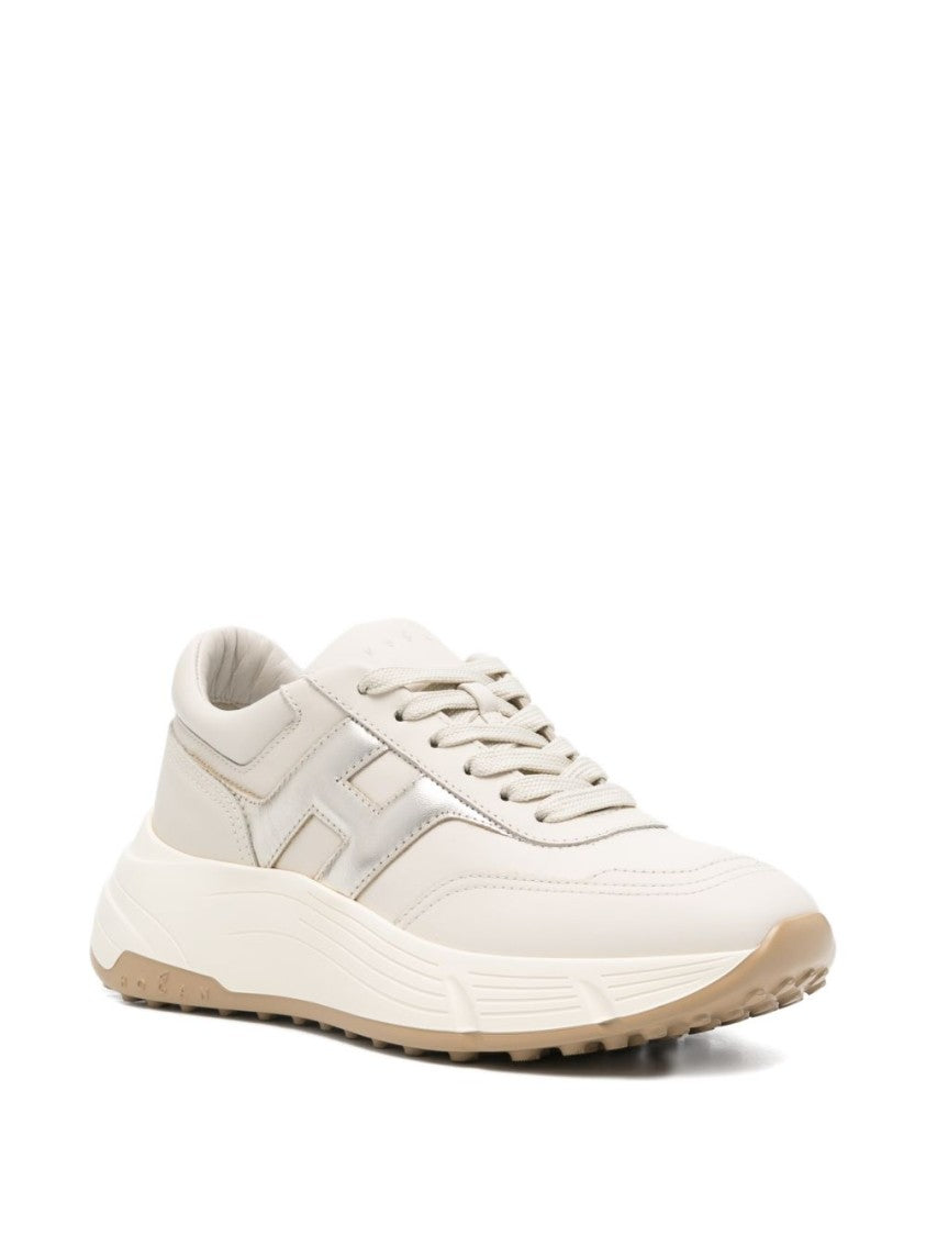 Hogan Sole Sneakers With Metallic Accents