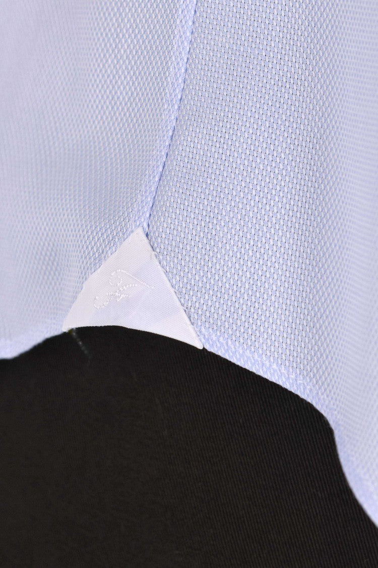 Finamore Traveller Tailored Shirt In Royal Oxford Linea Milano