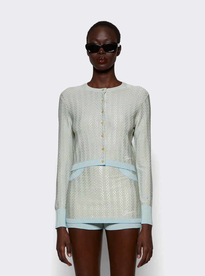 Jacquemus Marino Cardigan Blue And Multicolor