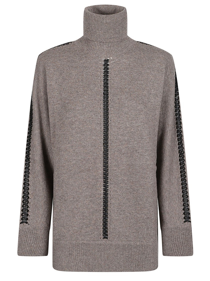 P.A.R.O.S.H. Liller Turtle Neck High Neck Wool-Blend Turtleneck