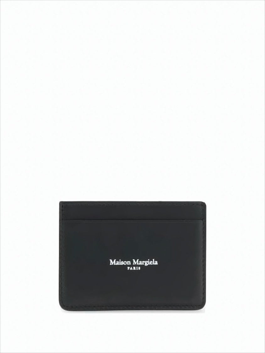 Maison Margiela Rectangular Leather Wallet With Embossed Logo