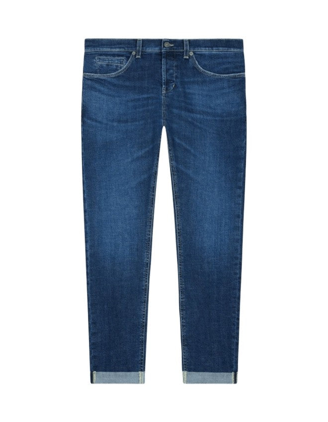 Dondup Low-Rise Blue Jeans With Classic Five-Pocket Design