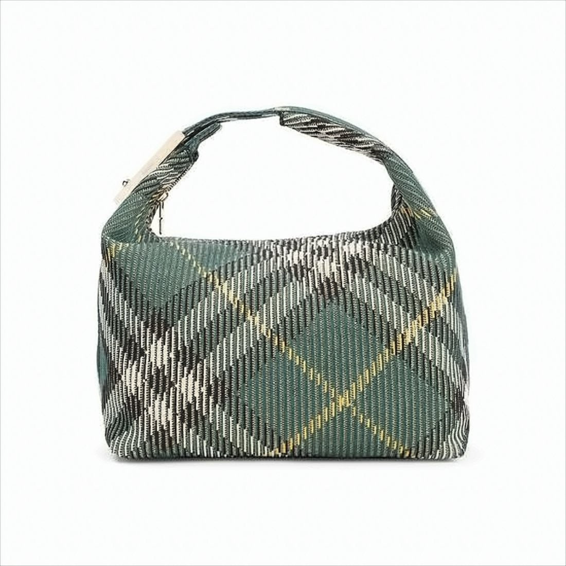 Burberry Structured Plaid Shoulder Bag