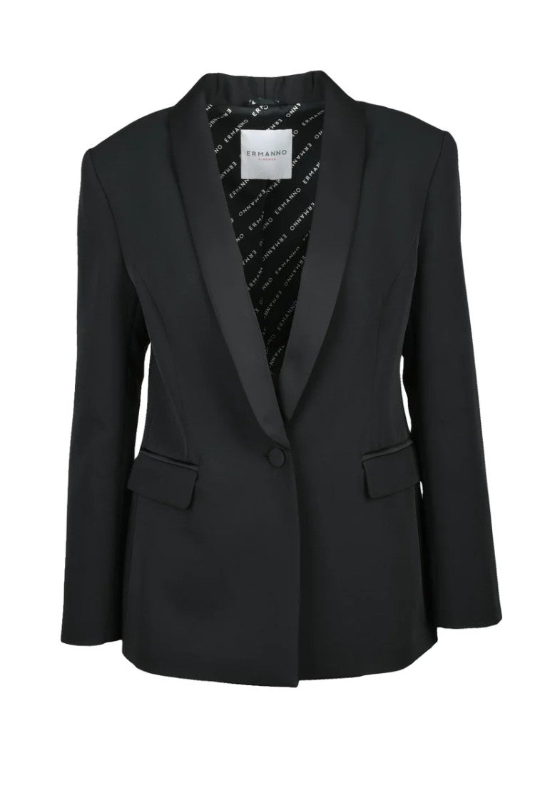Ermanno Firenze Tuxedo Jacket - Black