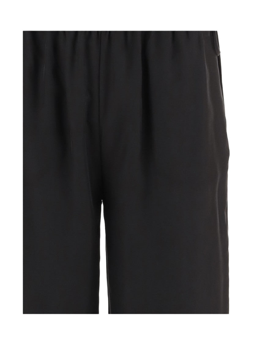 The Garment Wide-Leg Silk Pants With Wavy Hem And Adjustable Waist