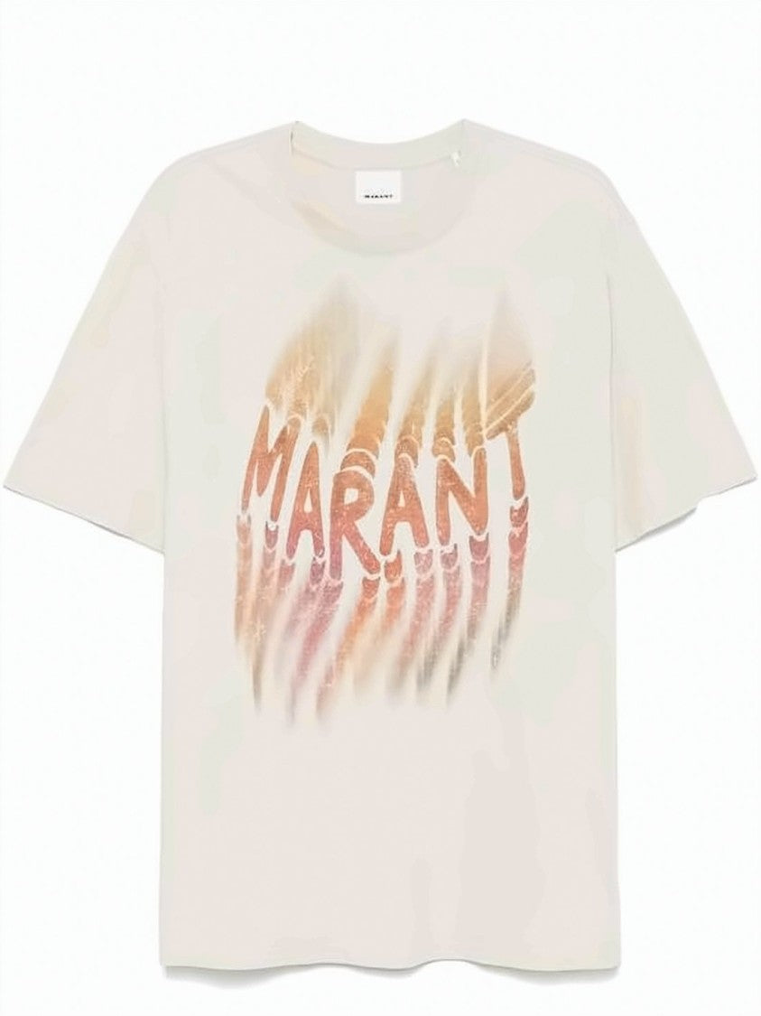 Isabel Marant Relaxed-Fit Graphic T-Shirt With Artistic Print