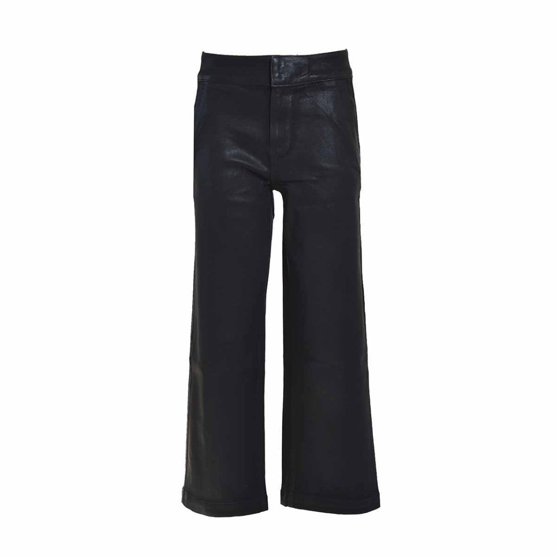 Paige Jeans Culotte Nellie Spread Black Luxe Coating
