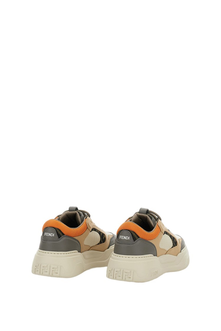 Fendi Force Lace-Up Low-Top Sneakers