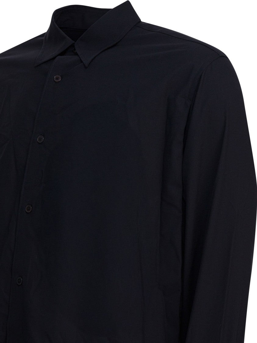 Auralee Lightweight Tropical Wool Shirt With Classic Collar