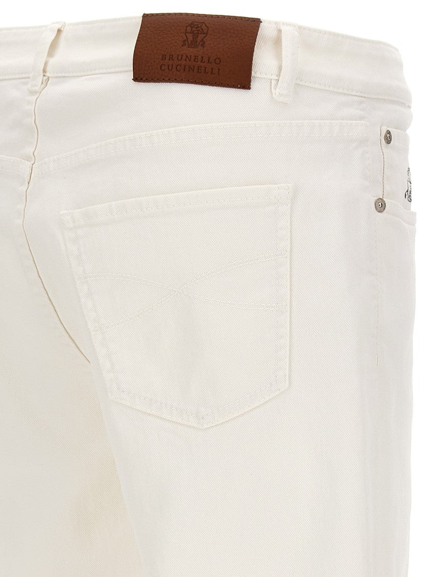 Brunello Cucinelli Traditional Fit Jeans With Turn-Up Hem