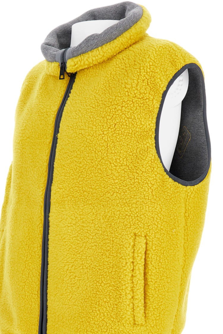 Givenchy Textured Sleeveless Fleece Vest With Embossed Detailing