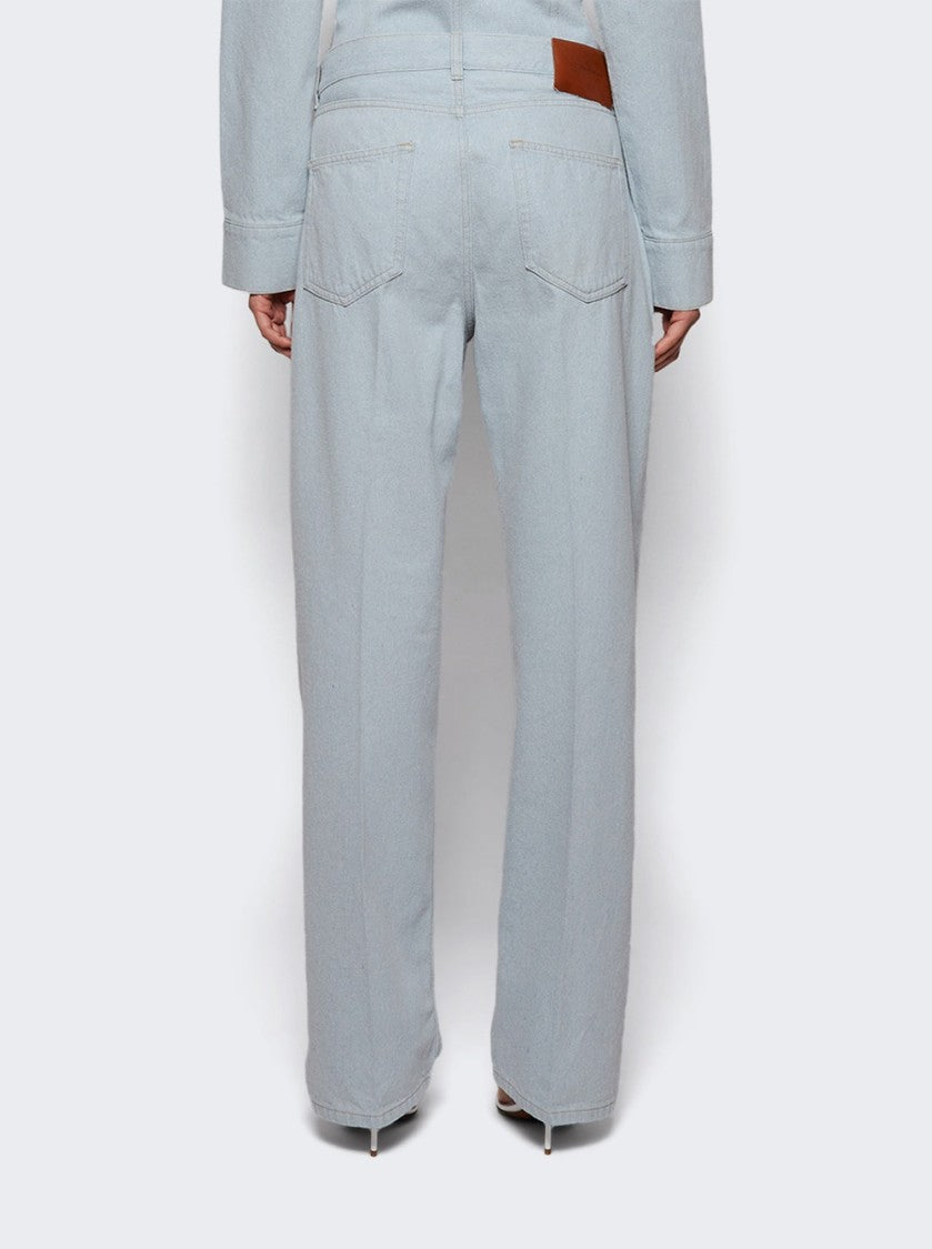 Victoria Beckham Kick Pocket Boyfriend Jean Light Azul