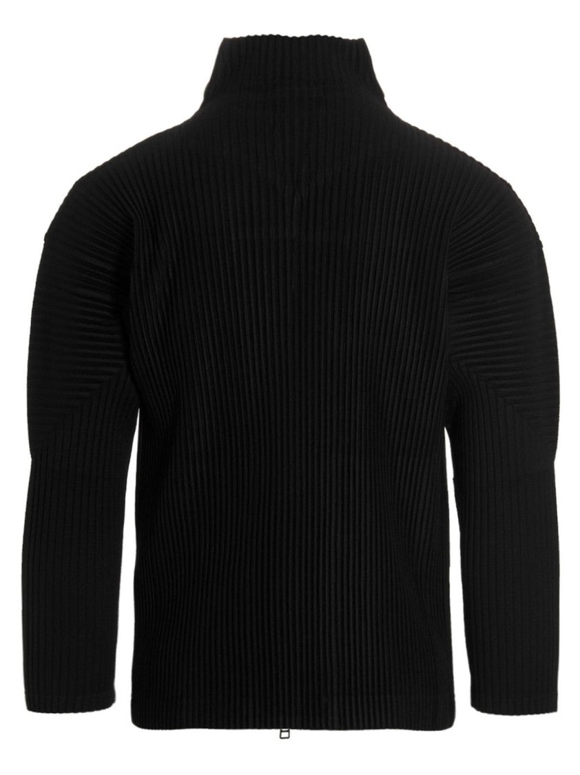 Homme Plissé Issey Miyake Zip Sweatshirt – Black