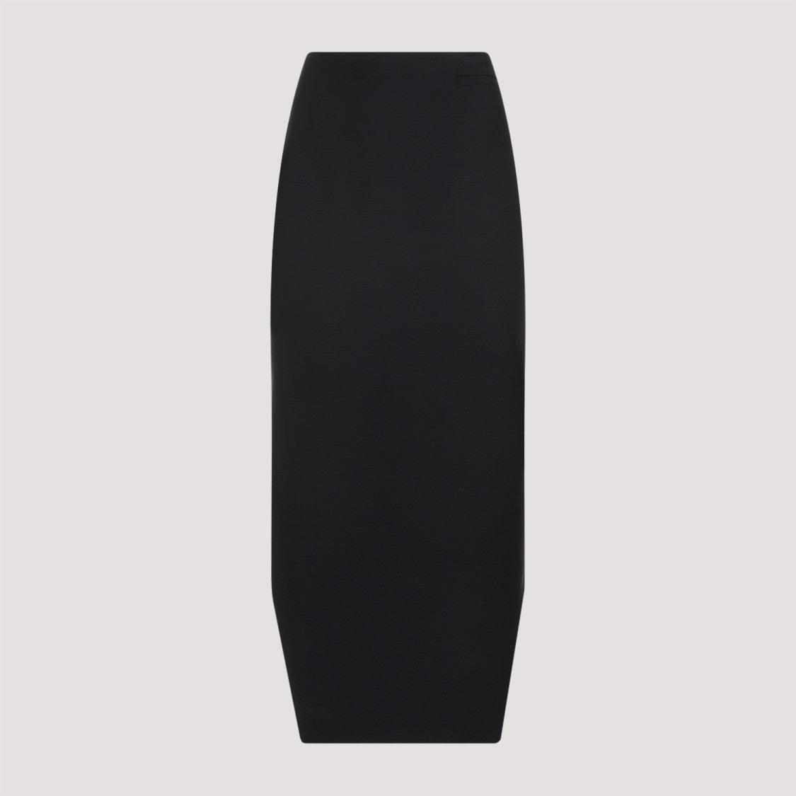 Givenchy Black Wool Front Kick Skirt
