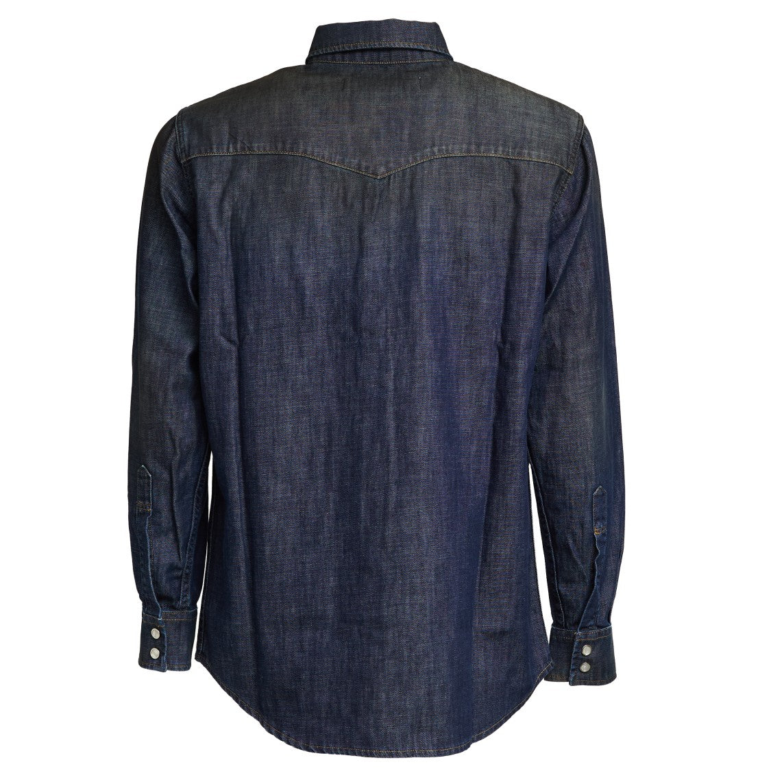 Department Five Classic Denim Shirt With Pointed Collar And Buttoned Cuffs