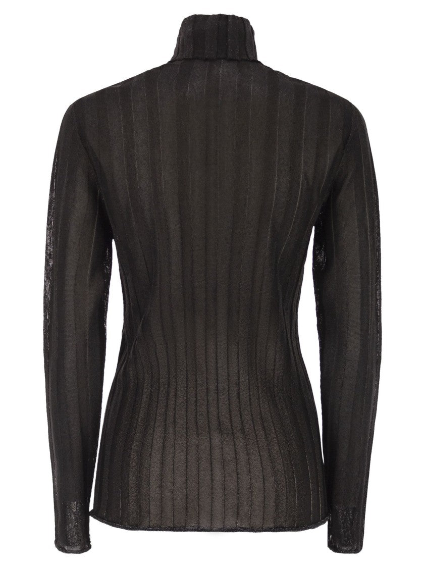 Fabiana Filippi Ribbed Turtleneck With Lurex