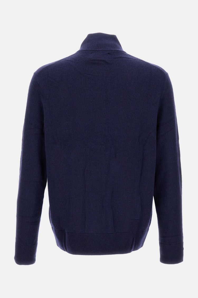 Polo Ralph Lauren Zip-Up High Collar Wool Pullover