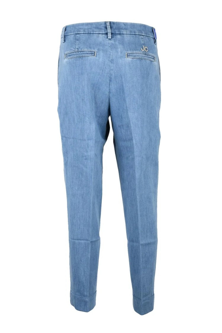 Jacob Cohen Boy With Cuff Jeans - Light Blue
