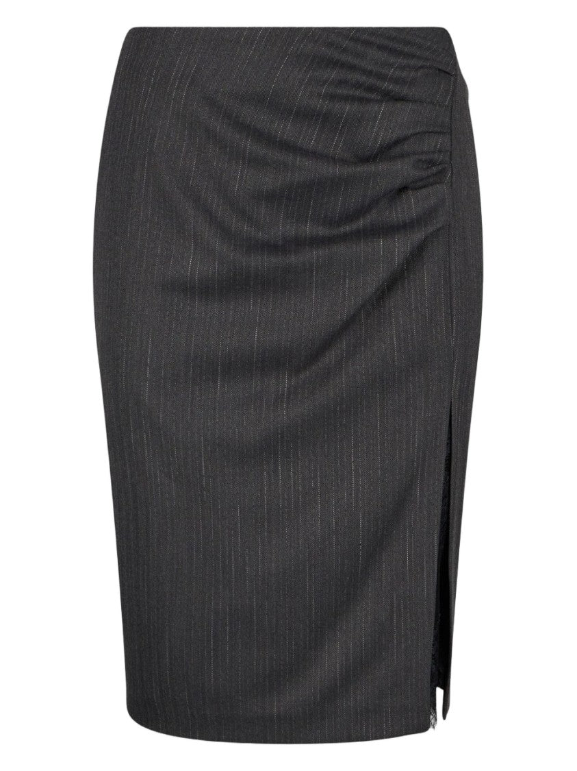 Liu Jo Knee-Length Grey Skirt With Side Slit