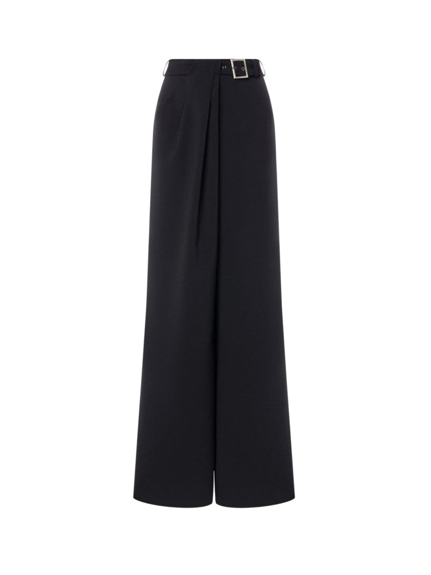 Alberta Ferretti Black Palazzo Pants