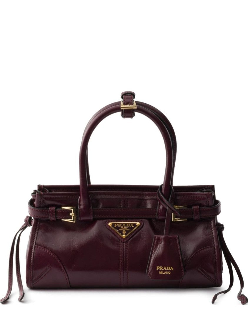 Prada Smooth Leather Drawstring Bag