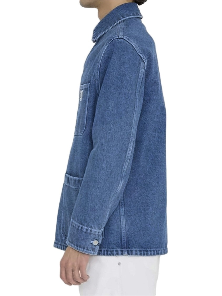 Christian Dior Denim Jacket With Button-Up Front