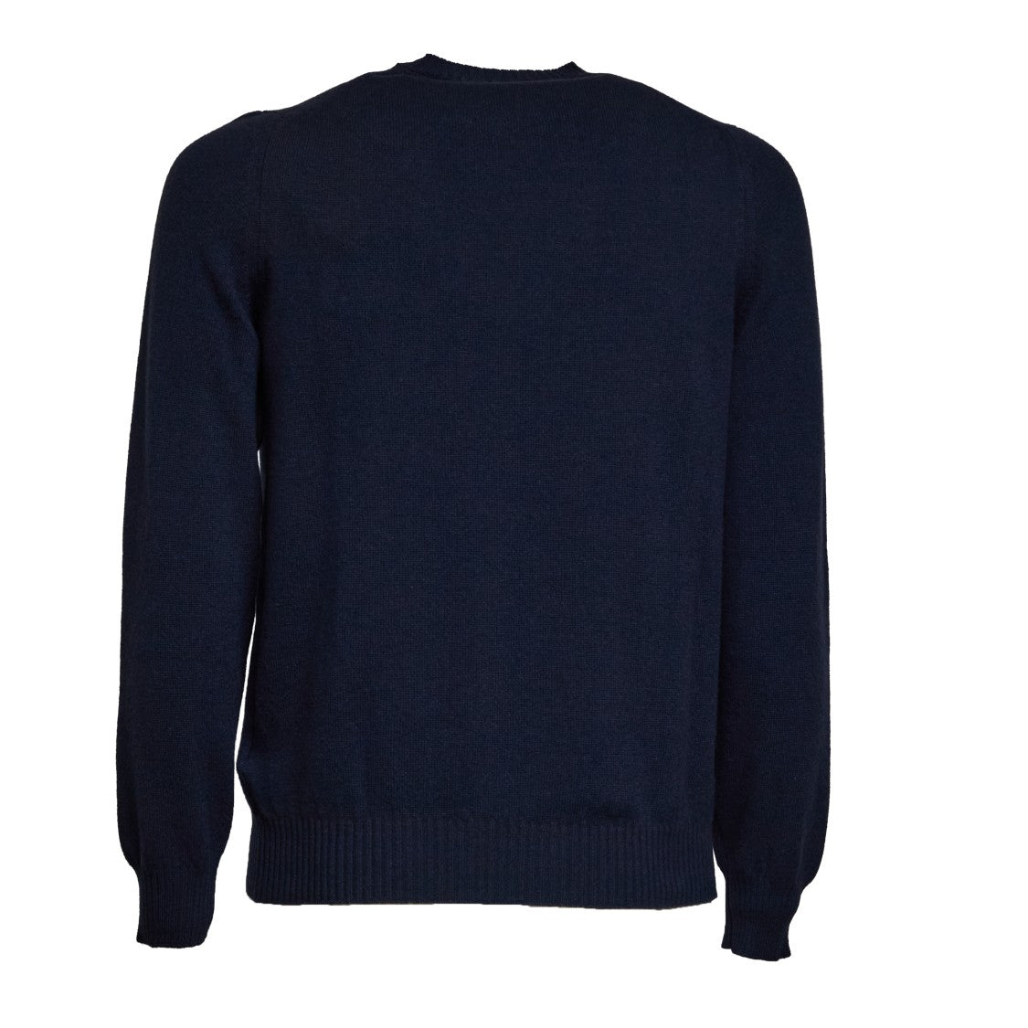Fedeli Finely Knitted Wool Sweater With Classic Crew Neckline