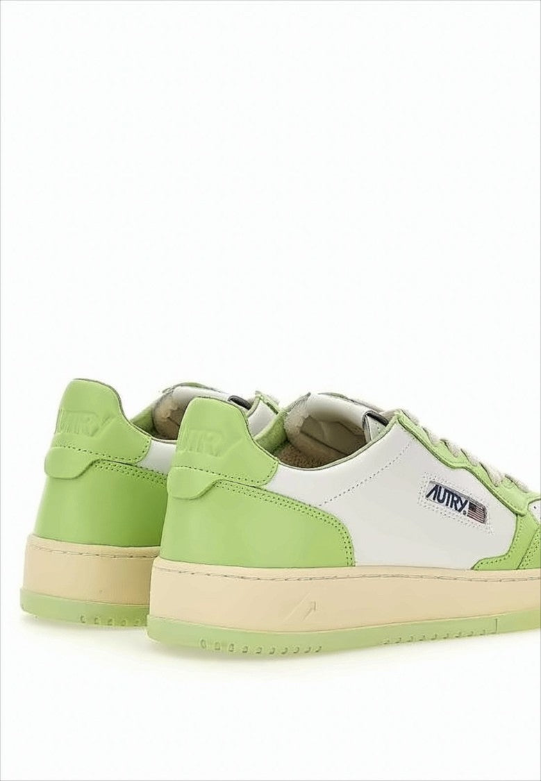 Autry Low-Top Sneakers With Perforated Toe Box And Leather Panels