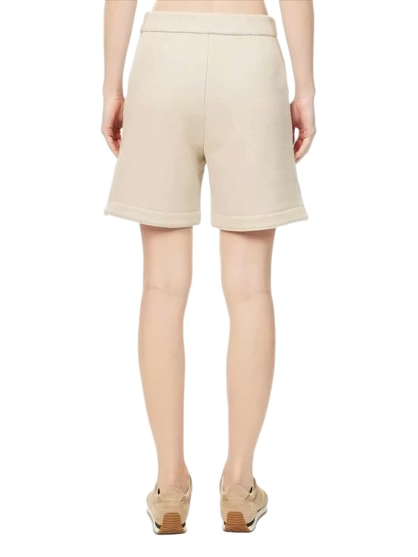 Max Mara Tailored Textured Shorts With Subtle Metallic Finish